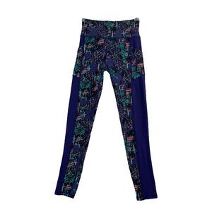 Colosseum Womens Size Small Leggings Multicolor Side Pockets Wide Waistband